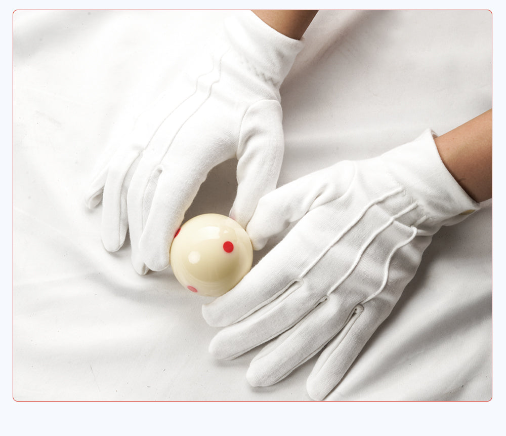 Billiard Gloves Competition Referee Gloves White 2PCS Pool Snooker Gloves Comfortable Gloves Professional Blilliards Accessories