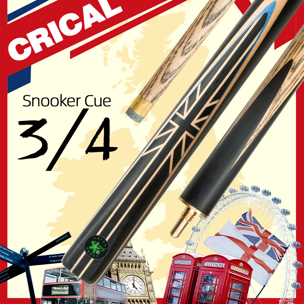 CRICAL Cue 3/4 Split Billiard Snooker Cue Professional 10-10.2mm Tip A