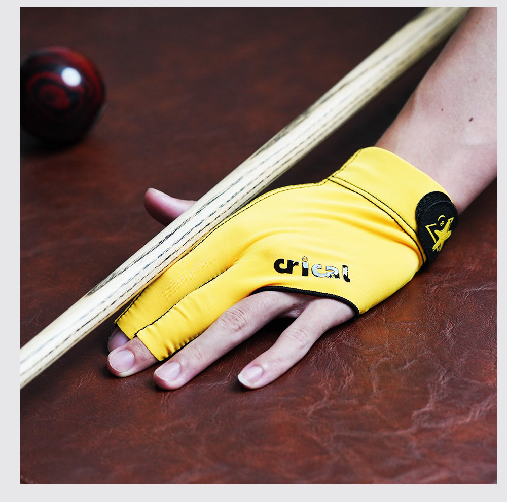 CRICAL 3 Fingers Billiard Glove Comfortable Lycra Snooker Cue Gloves Right Hand & Left Hand Billiard Training Gloves Accessories