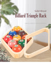 Wooden Billiard Ball Rack Billiard 8-Ball Triple-Cornered Rack 9-Ball Diamond Billiard Rack for Billiard Pool Table Accessories