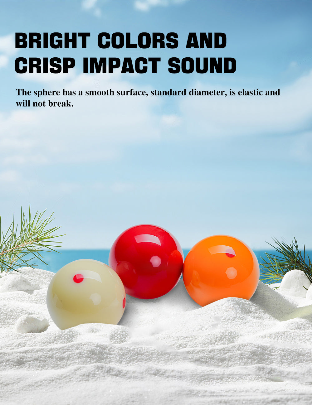 ZOKUE Carom Ball Set Carom Billiard Balls (61.5 mm) Complete 3 Ball Set for Beginner