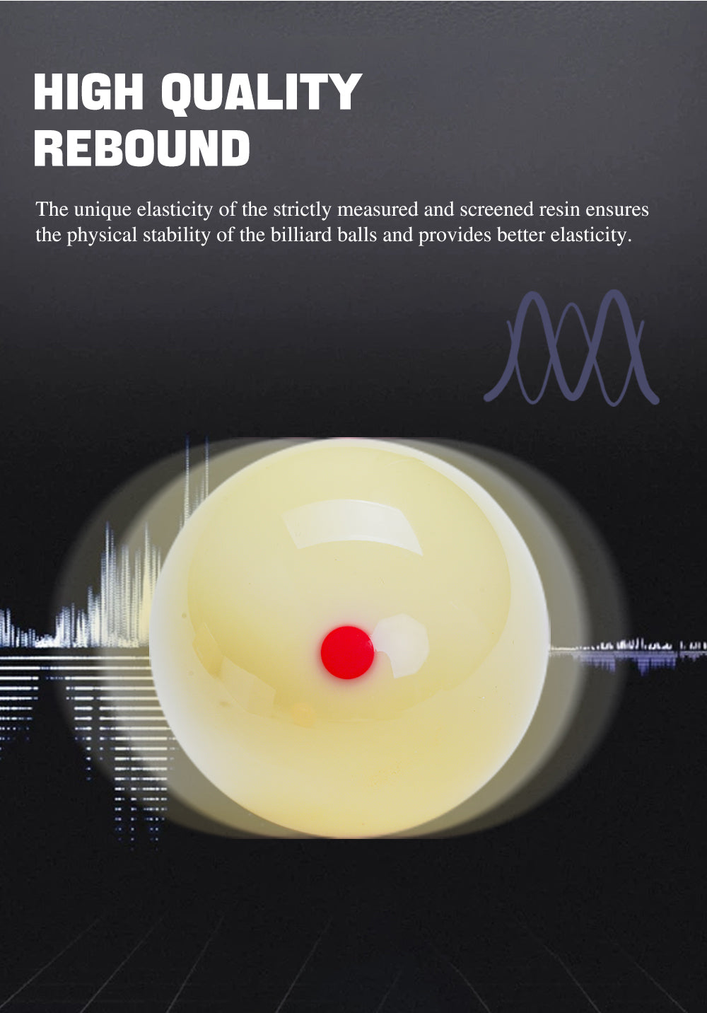 ZOKUE Carom Ball Set Carom Billiard Balls (61.5 mm) Complete 3 Ball Set for Beginner