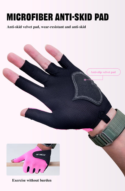 ZOKUE Glove Left Hand Medium Pink/Black High Quality Ballteck Korea Carom Glove 3 Fingers Professional Pool Glove Billiard Accessories