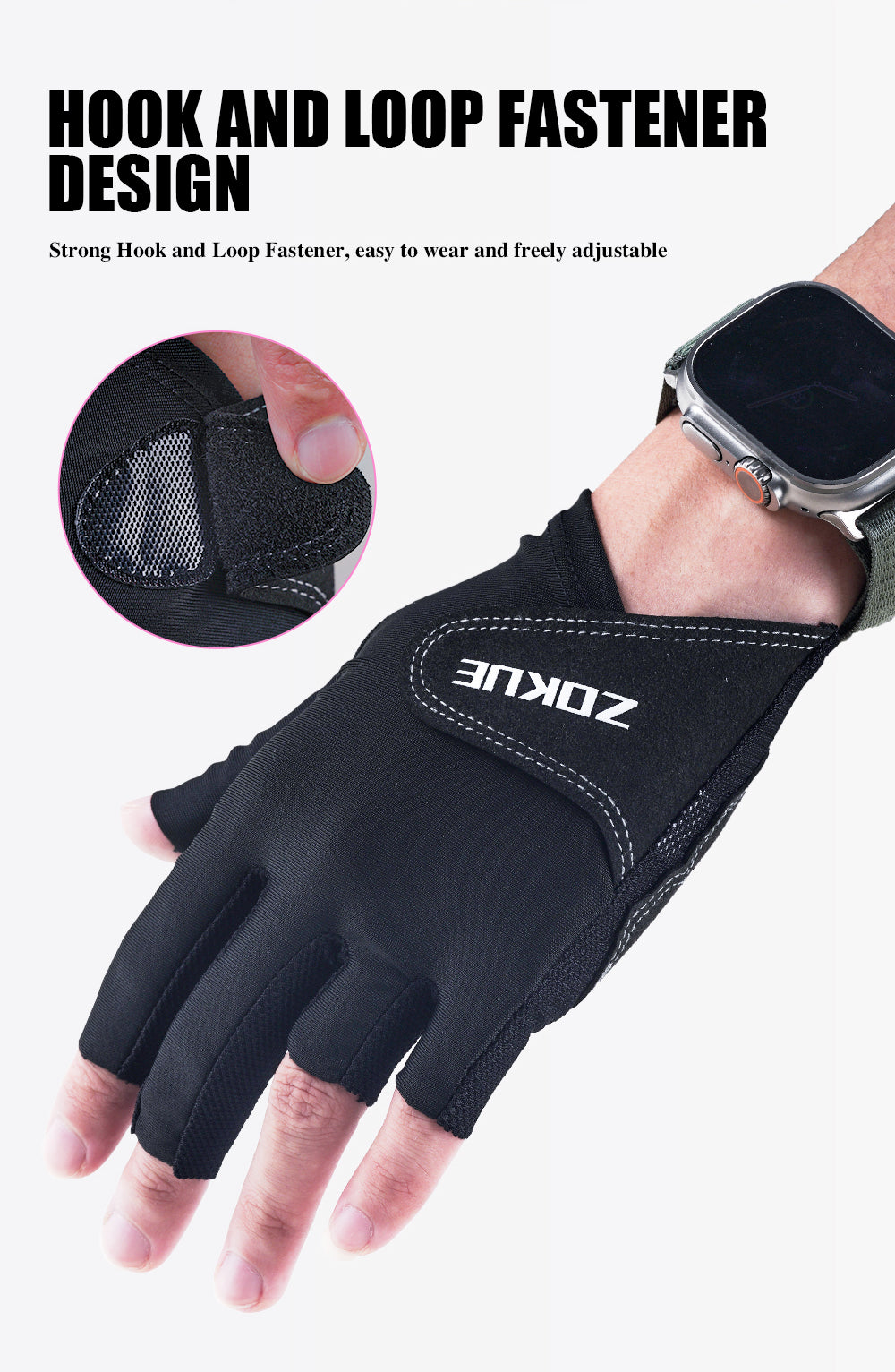 ZOKUE Glove Left Hand Medium Pink/Black High Quality Ballteck Korea Carom Glove 3 Fingers Professional Pool Glove Billiard Accessories