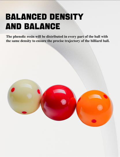 ZOKUE Carom Ball Set Carom Billiard Balls (61.5 mm) Complete 3 Ball Set for Beginner