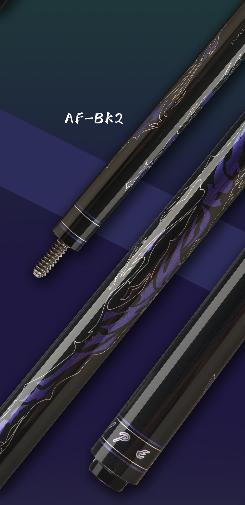 FURY Billiard AF Series Carbon Fiber Pool Cue Stick 12.5mm Professional Carbon Technology Low Deflection3/8*10 Joint 147cm Kit