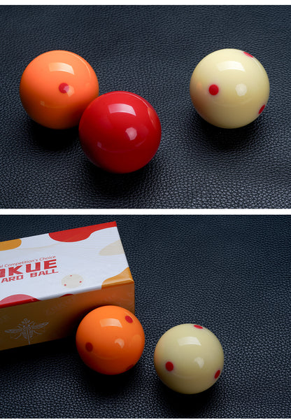 ZOKUE Carom Ball Set Carom Billiard Balls (61.5 mm) Complete 3 Ball Set for Beginner