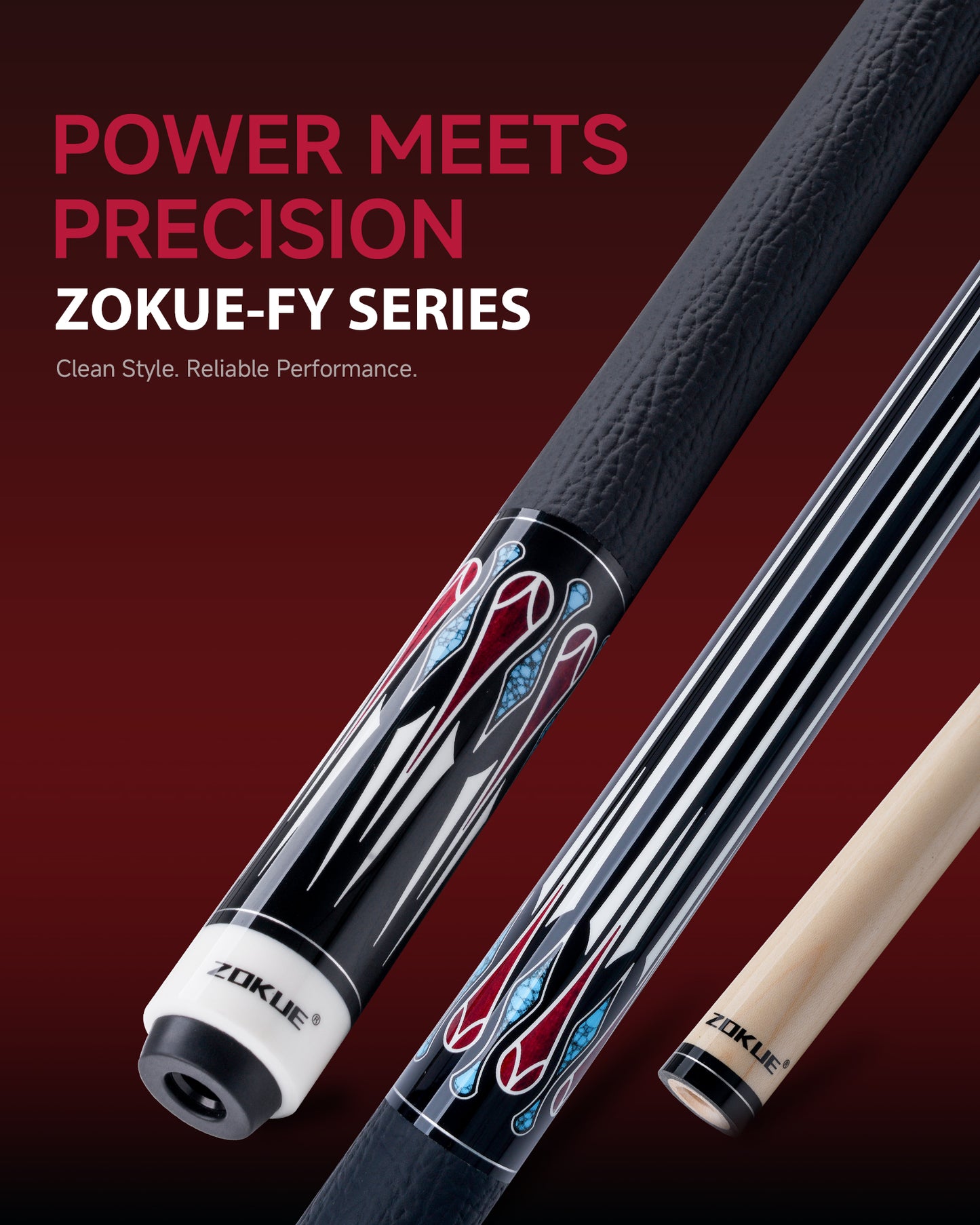ZOKUE-FY-03 Pool Cue 12.5mm