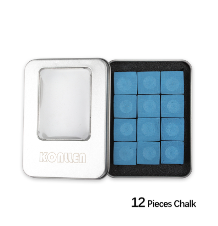 BRUNSWICK Pool Cue Chalk Billiards Chalk 12PCS In a Box Blue Chalks Professional Billiard Accessories