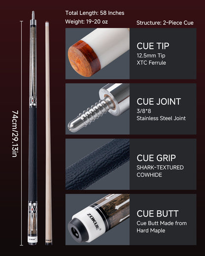 ZOKUE-FY-04 Pool Cue 12.5mm