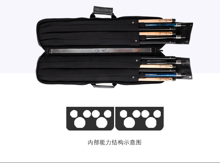Pool Cue Case 4 Butts 8 Shafts Billiard Pool Cue Bag 2 Colors Pool Sti –  ZOKUECUES