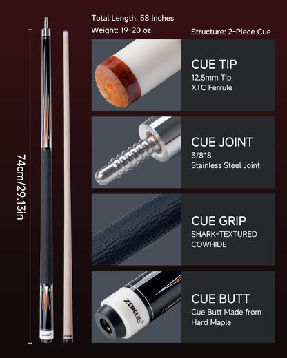 ZOKUE-FY-02 Pool Cue 12.5mm
