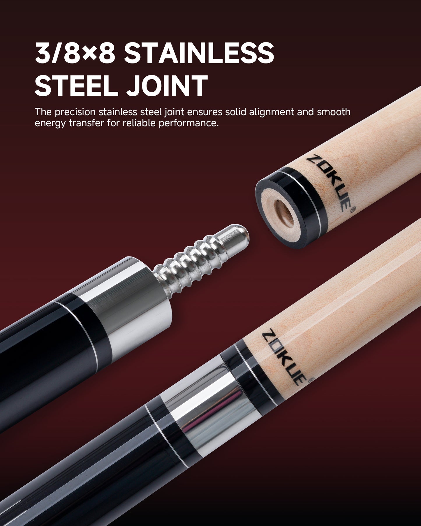 ZOKUE-FY-03 Pool Cue 12.5mm