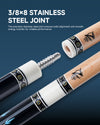 ZOKUE-FY-B1 Maple Pool Cue with Carbon Tube - 12.5mm