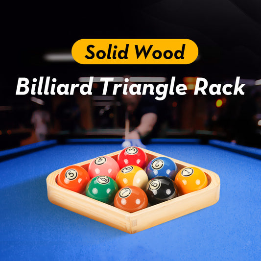 Wooden Billiard Ball Rack Billiard 8-Ball Triple-Cornered Rack 9-Ball Diamond Billiard Rack for Billiard Pool Table Accessories
