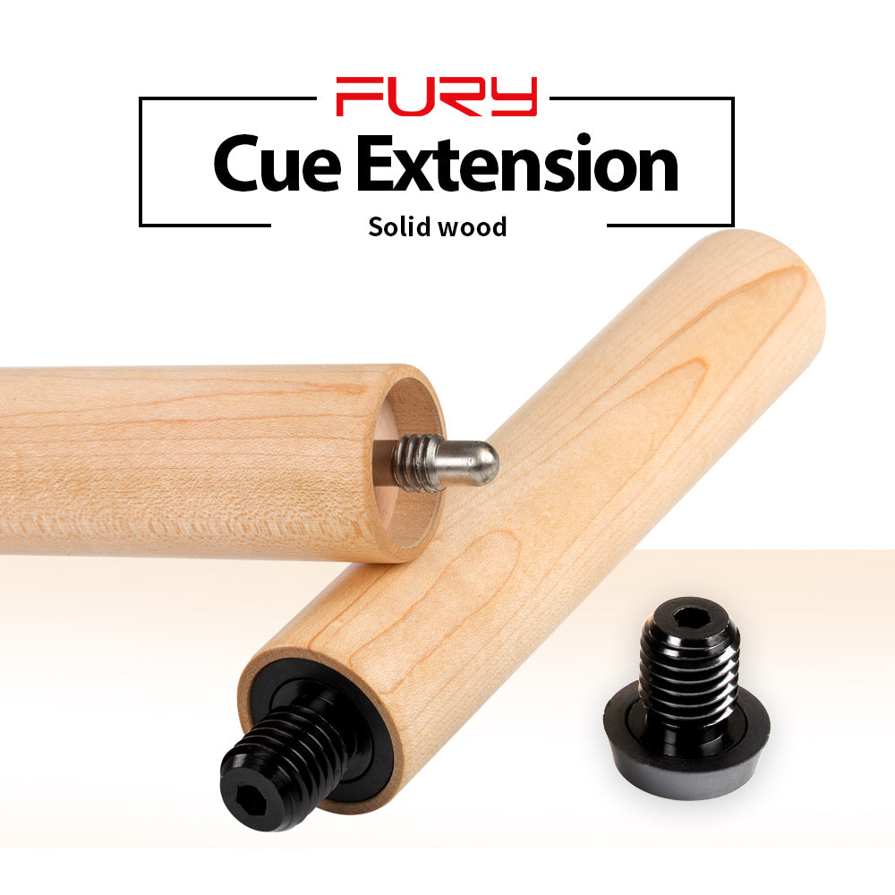 Solid Maple Pool Cue Extension with Bumper 15.5cm Length for FURY /HOW/ZOKUE Cues Professional Billiard Accessory Extension