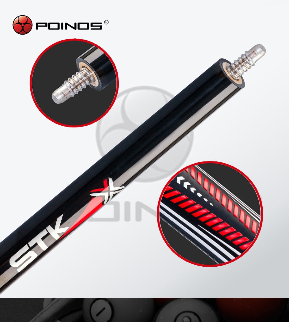 POINOS DY Pool Cue Billiard Cue 13mm Tip Maple Silicone Wrap Billar Stick Kit For Beginner Black 8 Nine Ball China
