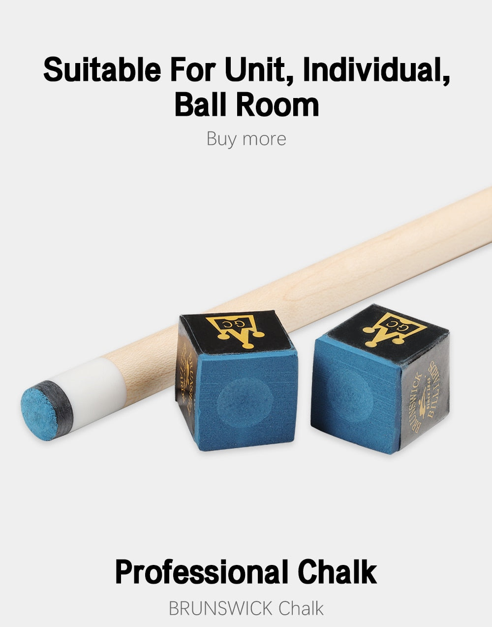 BRUNSWICK Pool Cue Chalk Billiards Chalk 12PCS In a Box Blue Chalks Professional Billiard Accessories
