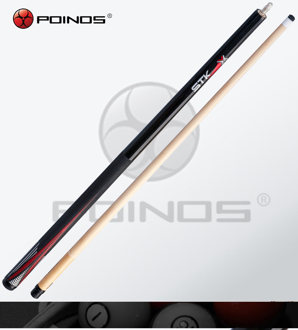 POINOS DY Pool Cue Billiard Cue 13mm Tip Maple Silicone Wrap Billar Stick Kit For Beginner Black 8 Nine Ball China
