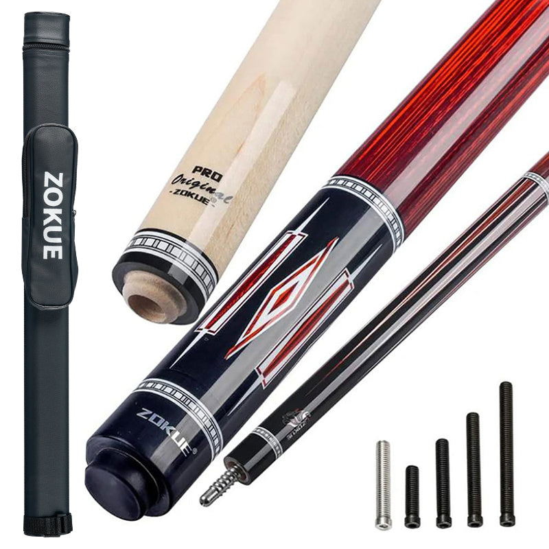 ZOKUE-1 Red Carom Cue - 12mm