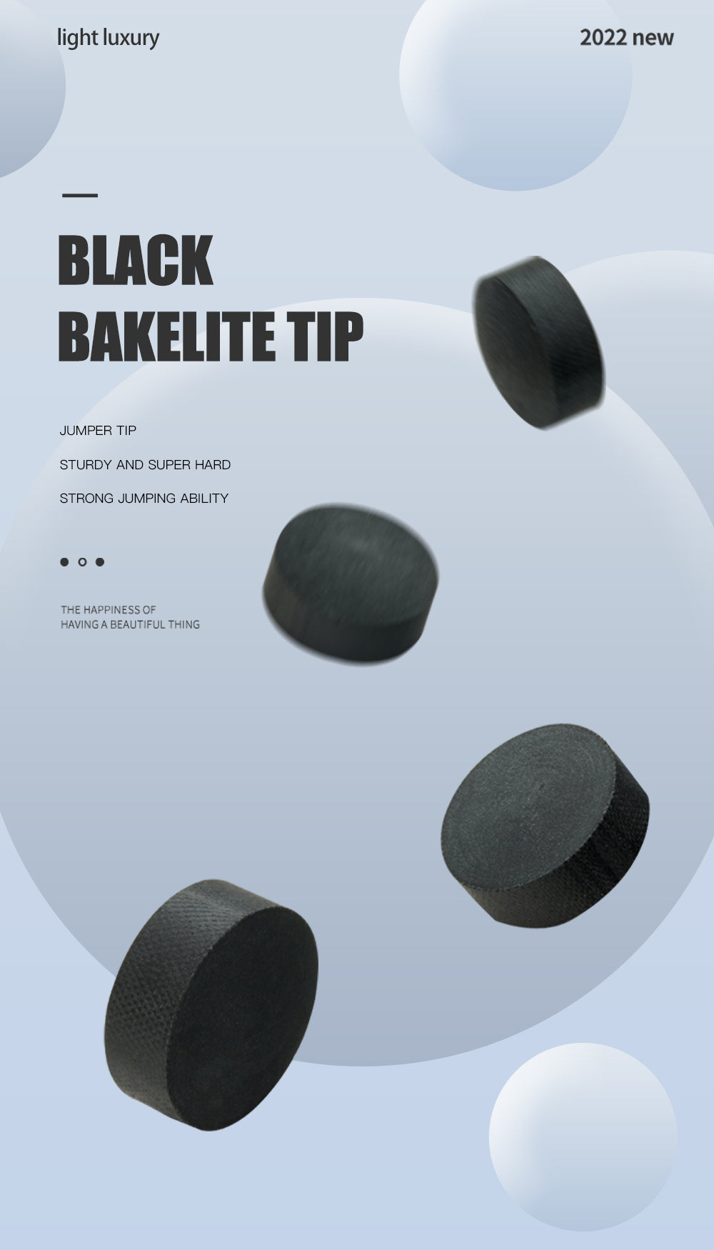 Bakelit Break Jump Tips 14mm Phenolic Composition Plastics Bakelite Jump Cue Super Hard Punch Jump Cue Tip Billiard Accessories