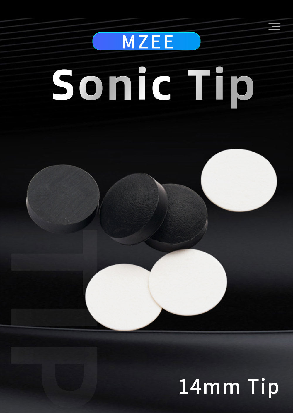MEZZ Sonic Speed Billiard Tip Punch & Jump Cue Tip Professional Durable Billiard Accessories Billiards Tip