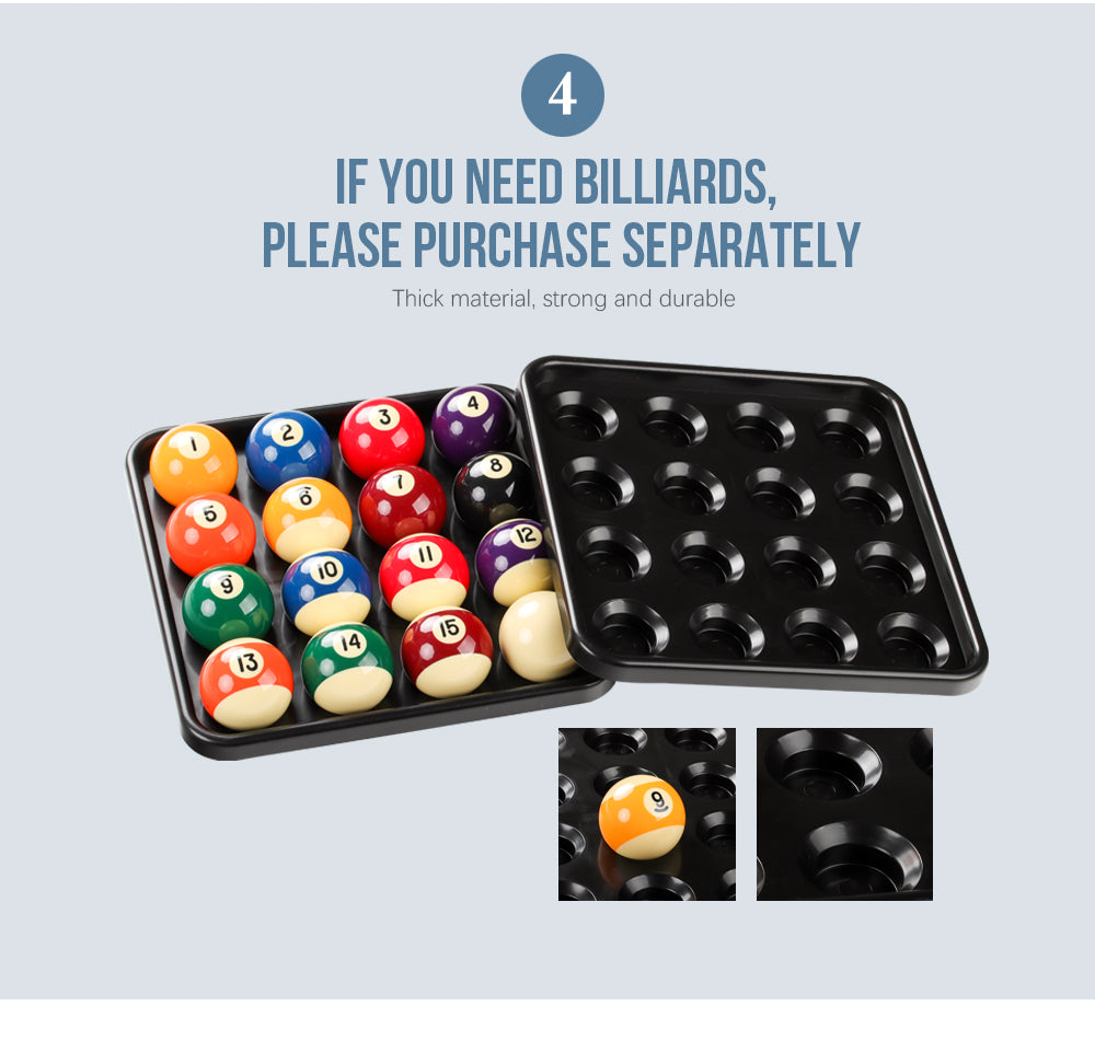 Billiard Ball Tray Holds 16 Ball Portable Professional Serving Indoor Game Carrying Full Set Pool Snooker Billiard Accessories