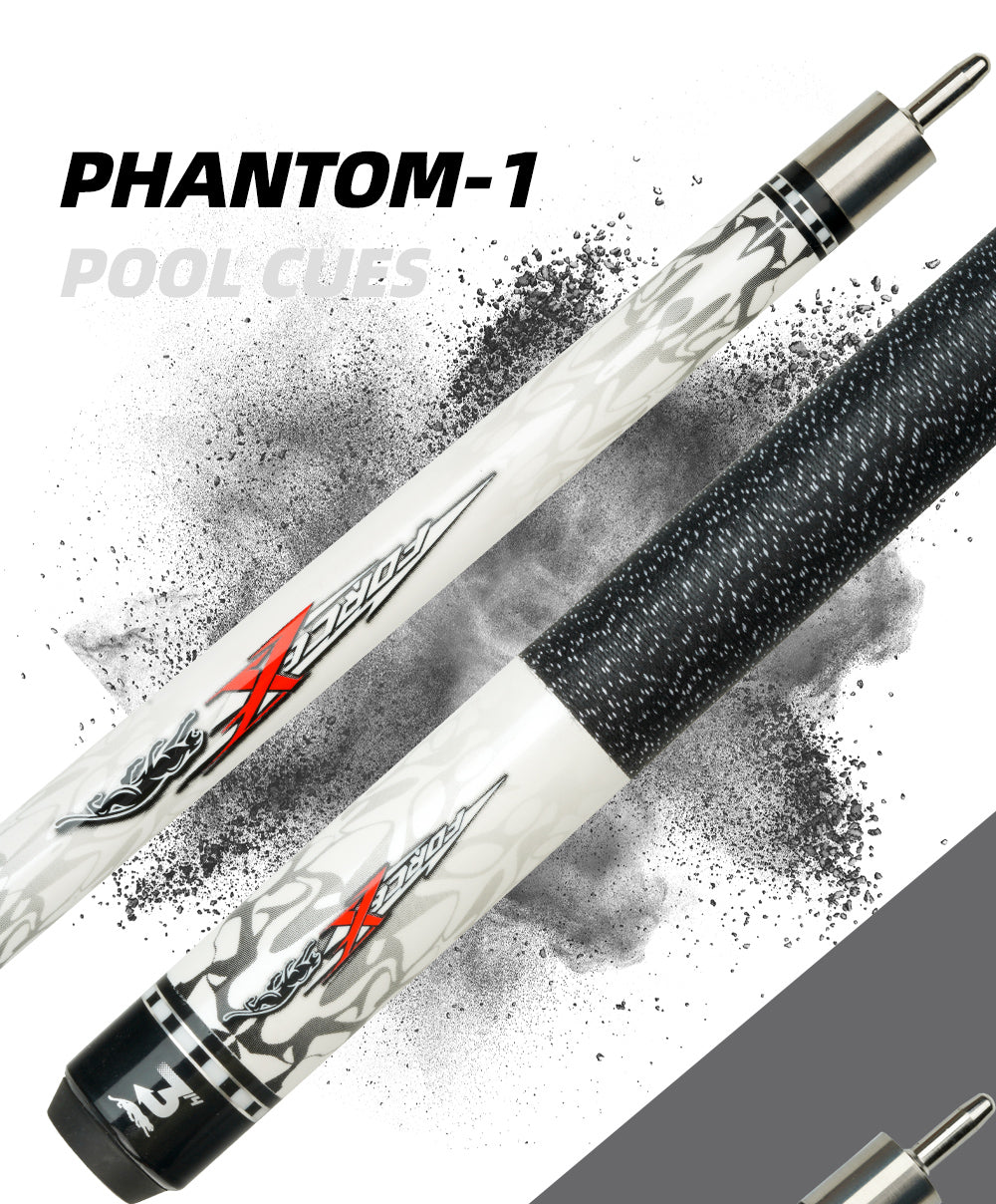 NEW PREOAIDR Cue 3142 Phantom Series Billiards 10/11.5/13mm Tip Maple Shaft Uniloc Joint Play Cue Stick Technology Kit Black 8