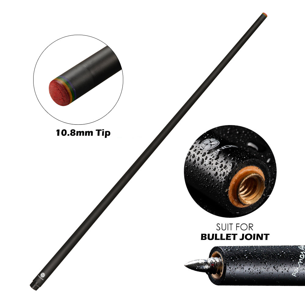 3142 POINOS Carbon Maple Single Shaft Billiard Pool Cue Stick Shaft 10.8/11.75/13mm Tip Uni-loc QR Joint Bullet Shaft