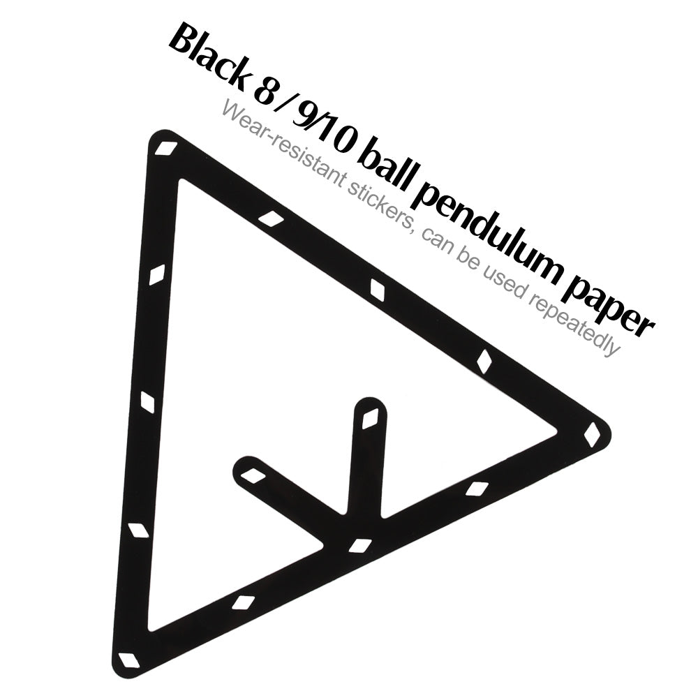 Kick-off Film Billiard Pendulum Ball Paper 6Pcs Wear-resistant High-tech Nanomaterial Cost-effective Black 8 Accessories