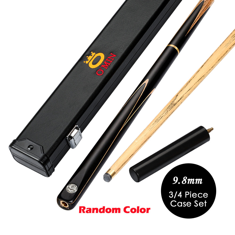 O'MIN ENLIGHTEN 3/4 Piece  1pc Snooker Cue with Case with Extension  Ash Snooker Cue