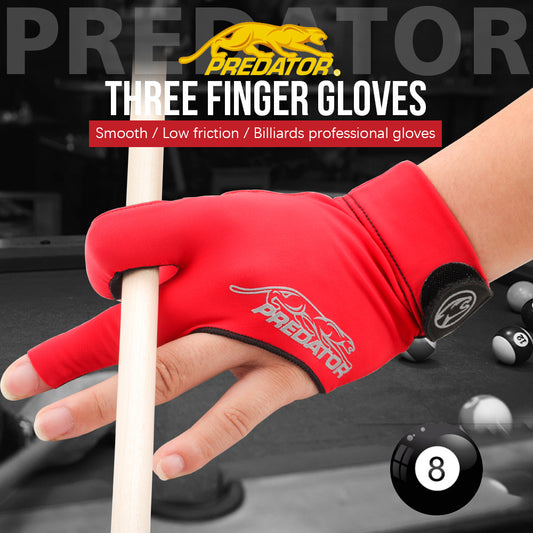 PREDATOR 3142 Gloves Billiard Gloves One Piece Non-slip Lycra Fabric Pool Gloves Snooker Glove Billiard Accessories