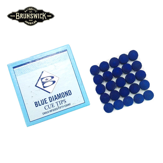 Blue Diamond Brunswick Snooker Cue Tip Billiards Stick Kit Tip 10mm 11mm Tip