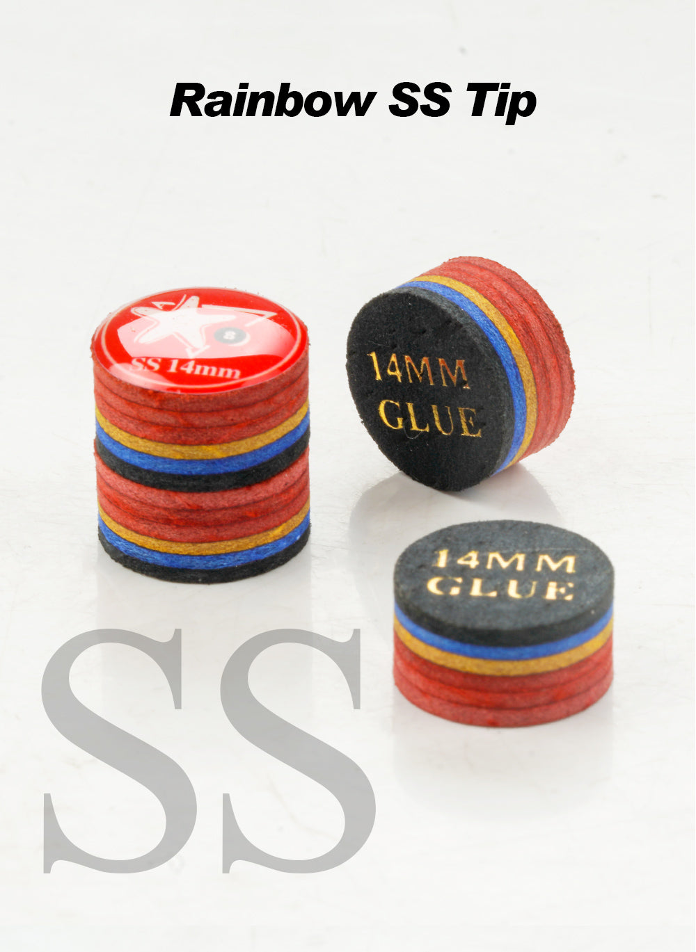 CRICAL Rainbow Tip 5pcs Billiards Tips  SX/SS/S/M/MH/H 11mm/14mm