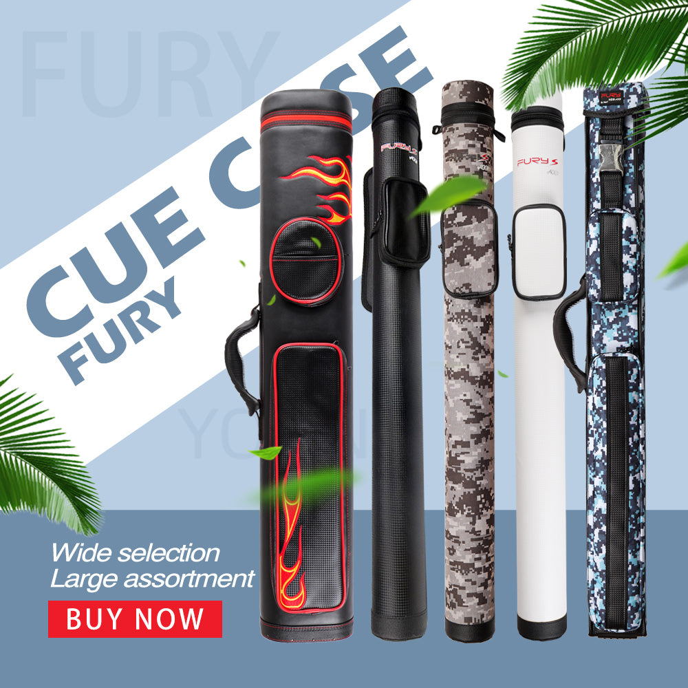 الأصلي Fury Cue Case Box نموذج مختلف متعدد الوظائف 2/4/5/6/12 ثقوب حمل حقيبة عصا البلياردو الملحقات