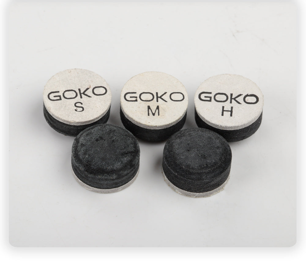 New GOKO P9  Pool Cue Tip Billiards Cue Tip 10mm 11mm 11.5mm 11.75mm 13mm Tip Billiard Accessories for Champion Pool Cues Tip