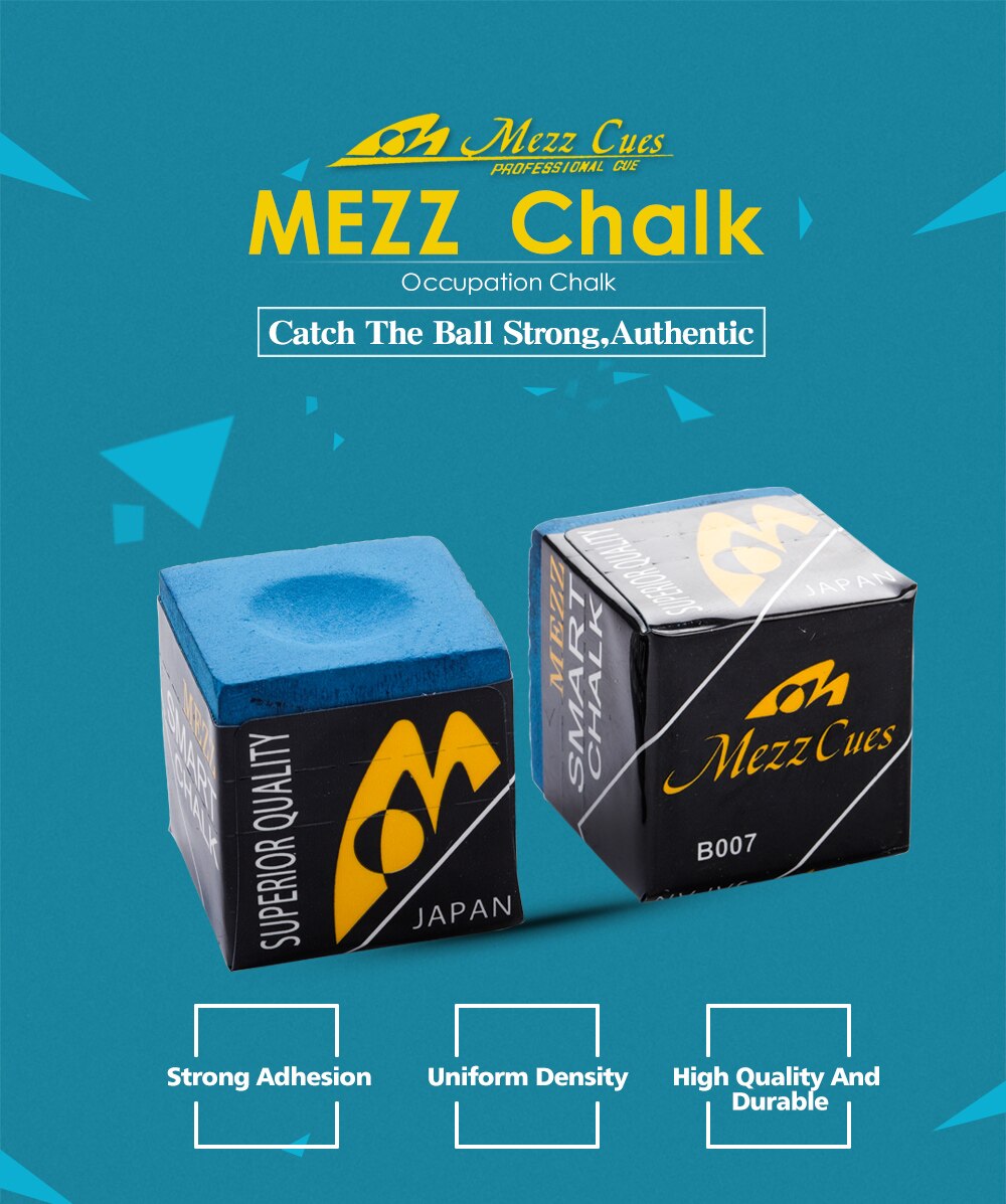 Original MEZZ Billiard Oil Chalk  Japan Strong Adhesion Easy to Powder