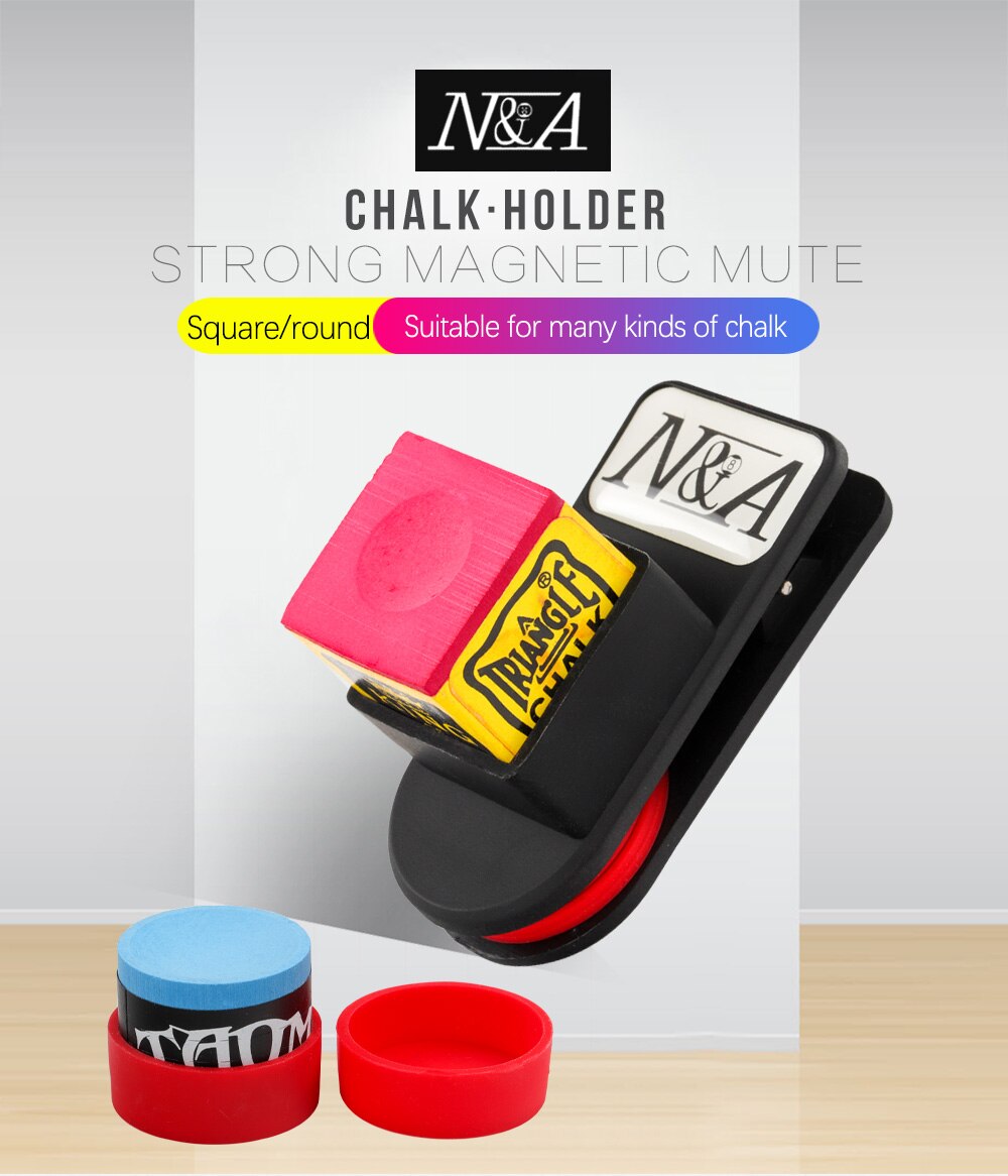 NA Chalk Holder Magnetic  Silent Round Square Carrying Holder