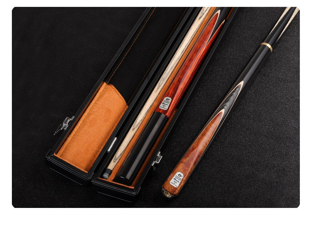 O'MIN Basic Billiard Cue 3/4 Piece Snooker Cue Kit Stick with Case with Extension 10mm/11.5mm Tip