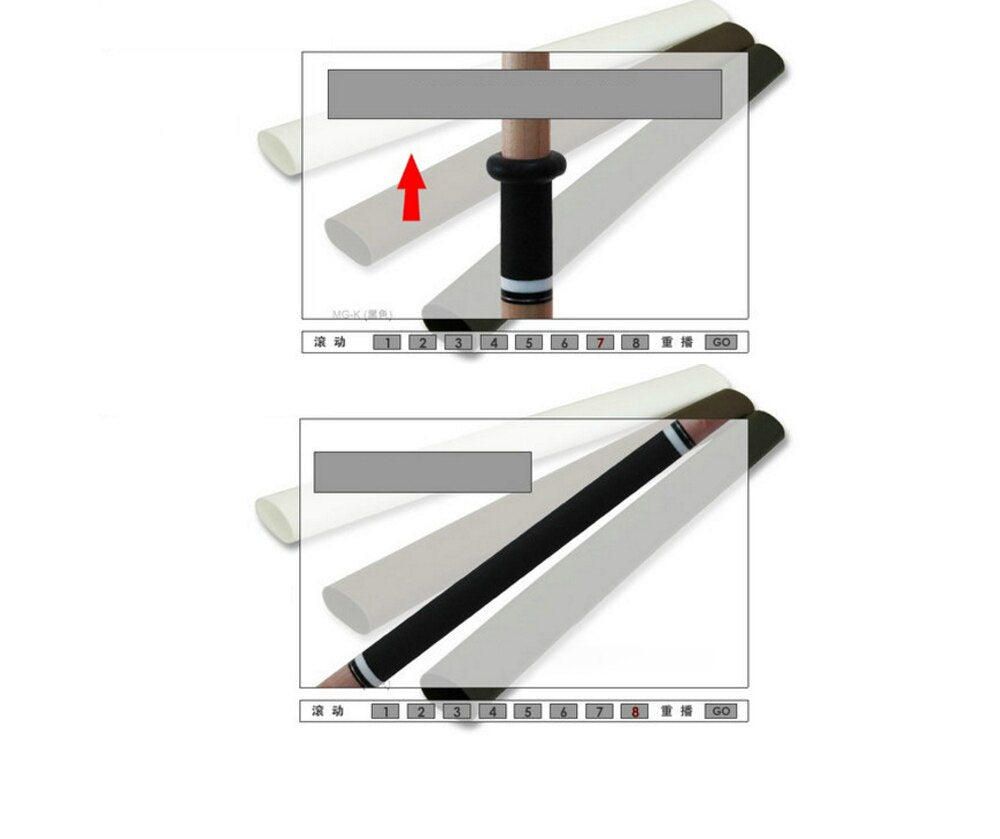 BillKing Billar Silicone Handle Sleeve 2pcs/lot Several Colors Non-slip and Sweatproof Convenience