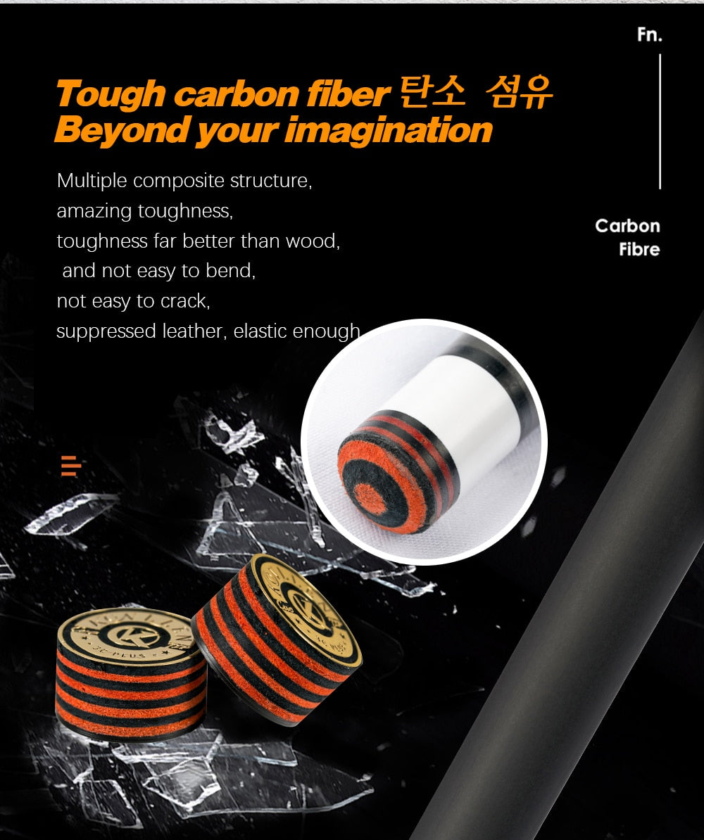 KONLLEN 27TF Carbon Fiber 3 Cushion Carom Cue 142cm