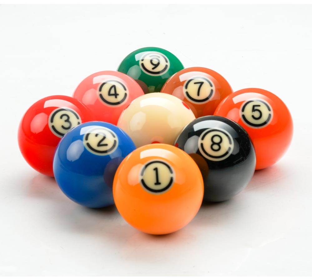 Billiard Balls 57.2mm With Case