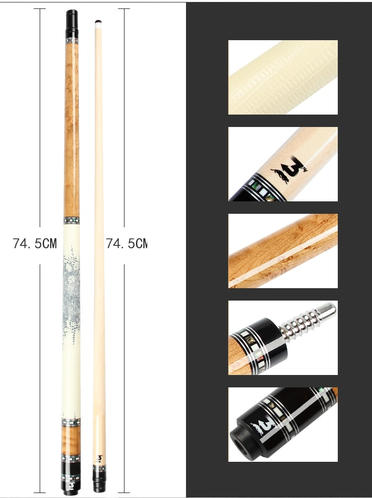 PREOAIDR 3142 EARL  Pool Cue Maple Shaft 3/8*8 Pin Joint