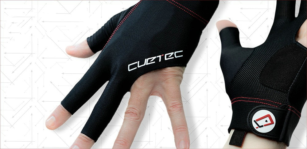 CUETEC AXIS Champion Billiards Breathable Comfortable Cue Glove Left/Right Bridge Hand Medium Three Finger Gloves