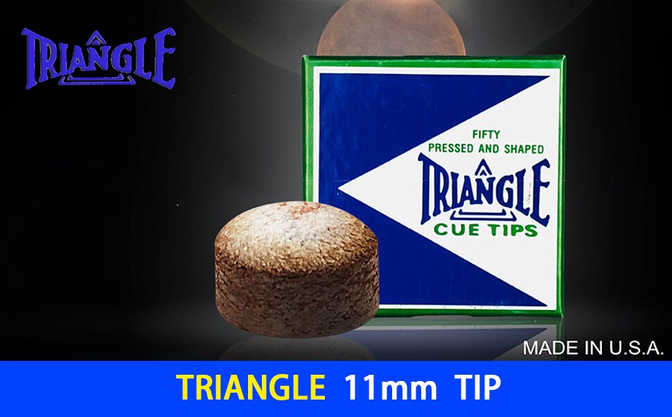 Original TRIANGLE Cue Tips  11mm Tip High Quality Billiard Tip