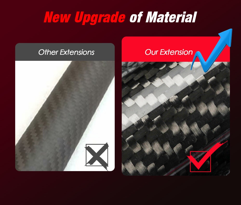 Billard Extendable Extension 1 pcs Black Carbon Fiber Aluminum Alloy for MEZZ/ZOKUE/FURY/PREDAIOR