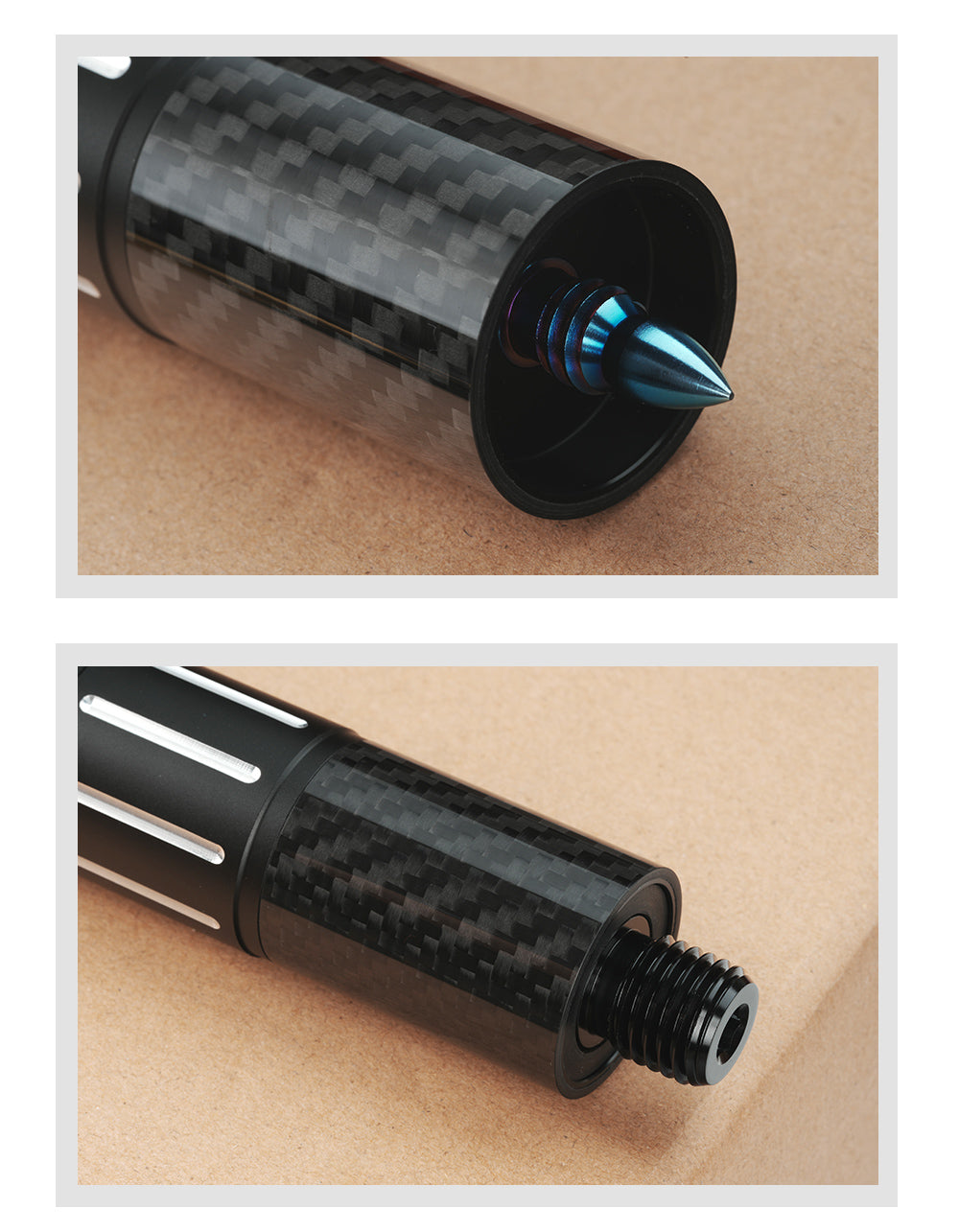 Billard Extendable Extension 1 pcs Black Carbon Fiber Aluminum Alloy for MEZZ/ZOKUE/FURY/PREDAIOR