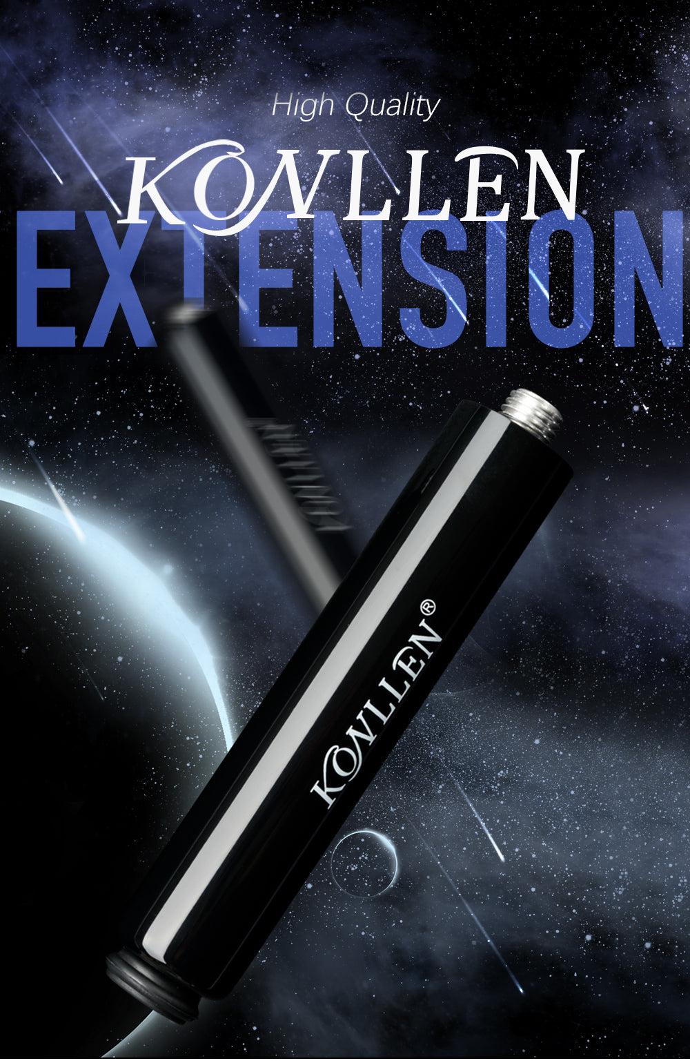 Original Konllen Billiards Extension with Bumper Extension Joint Durable 15.5cm Professoinal Cue Billiard Accessories